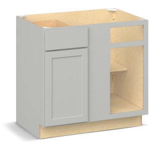 RELIABILT Parkstone II Blind Base, Light Gray, 36" W, 1 Door 1 Drawer, Fully Assembled - 649999 | Lowe's Pro Supply